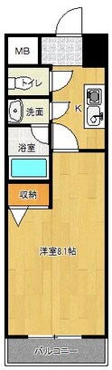 ヒルズ川端の間取図