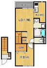 BUENA三和町 1LDKの間取り