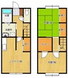 ドルチェウエダ 2LDKの間取り