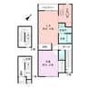 ベル・ヴェール田中町 1LDKの間取り