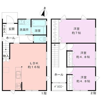 間取図 GEO CASA神道寺3号棟