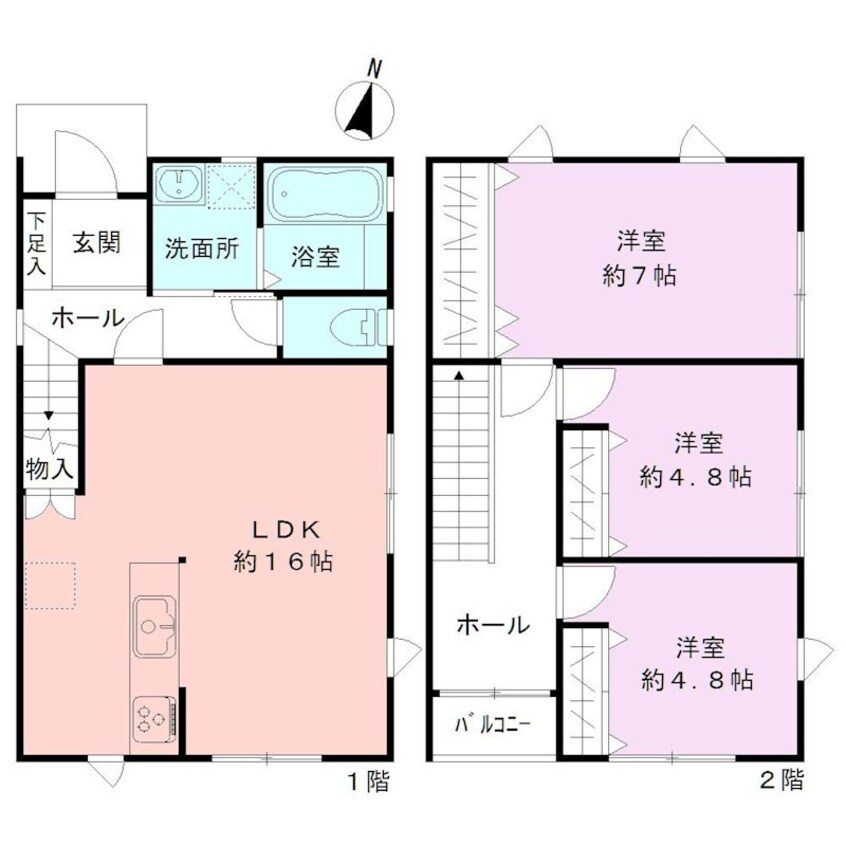 間取図 GEO CASA神道寺3号棟