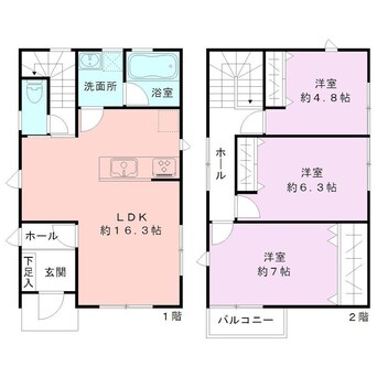 間取図 GEO CASA神道寺8号棟