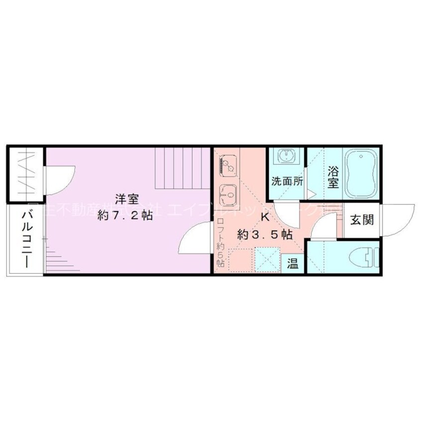 間取図 紫竹山五番館A