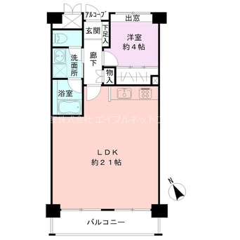 間取図 ロンドベル万代