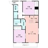 ホポロ美咲町 2LDKの間取り