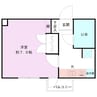 シャトー上大川前 1Kの間取り