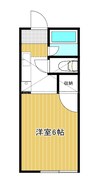アリス新潟第4 1Kの間取り