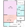 CASA南浜 1Rの間取り