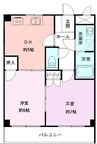 グランエグゼ 2DKの間取り