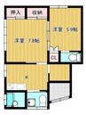 プレイス田町 2Kの間取り