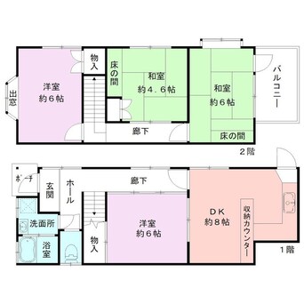 間取図 古町通12番町T貸家