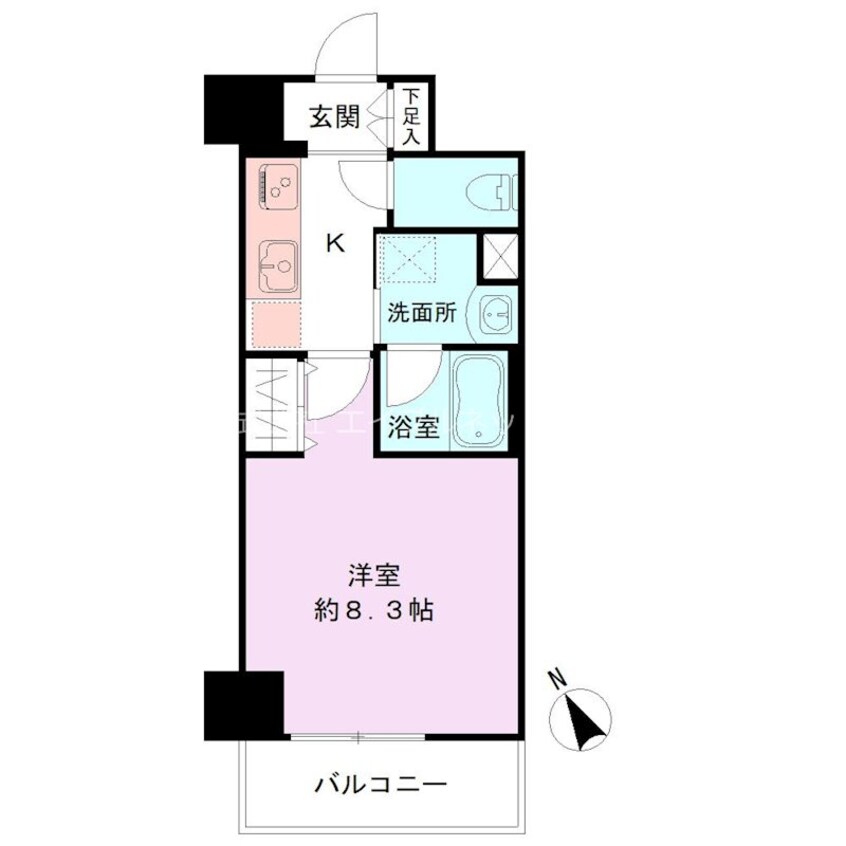 間取図 Alivis新潟萬代橋