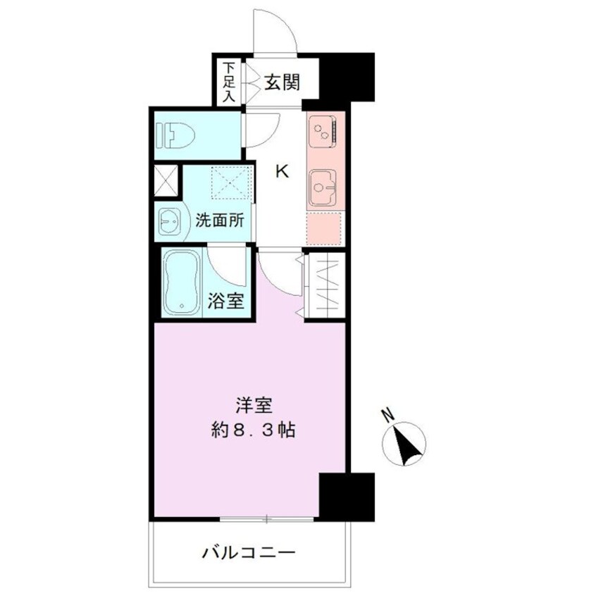 間取図 Alivis新潟萬代橋