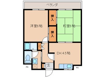 間取図 日豊本線/中津駅 徒歩10分 7階 築31年