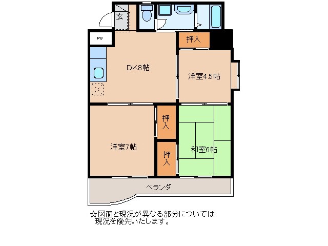 間取り図 日豊本線/中津駅 徒歩10分 3階 築31年