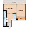 日豊本線/中津駅 徒歩10分 3階 築32年 2Kの間取り
