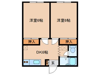 間取図 日豊本線/中津駅 徒歩10分 1階 築37年