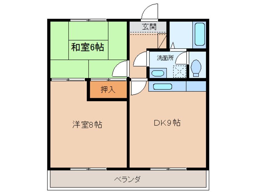 間取図 日豊本線/中津駅 徒歩8分 3階 築26年