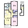 大分交通バス（中津市）/三保入口 徒歩5分 1-2階 築19年 2LDKの間取り