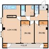大分交通バス（中津市）/牛神 徒歩2分 2階 築28年 2LDKの間取り