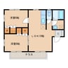 日豊本線/中津駅 車移動 1階 築21年 2LDKの間取り