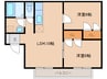 日豊本線/中津駅 車移動 1階 築21年 2LDKの間取り