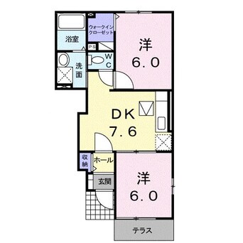 間取図 日豊本線/東中津駅 車移動　4分2.1km 1階 築16年