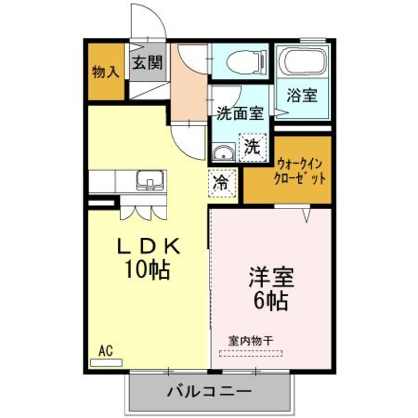 間取図 日豊本線/東中津駅 車移動　5分2.9km 1階 築16年