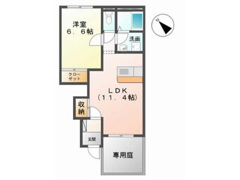 間取図 日豊本線/東中津駅 徒歩20分 1階 築15年