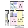 大分交通バス（中津市）/稲男 徒歩9分 1-2階 築16年 2LDKの間取り