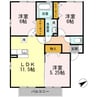 日豊本線/中津駅 徒歩65分 2階 築21年 3LDKの間取り