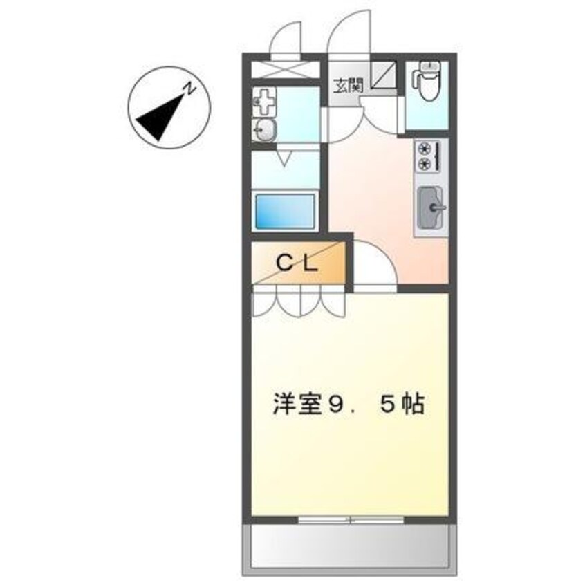 間取図 大分交通バス（中津市）/犬丸工業団地 徒歩3分 2階 築15年