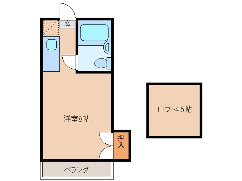 間取図 大分交通バス（中津市）/一ツ松口 徒歩2分 3階 築34年