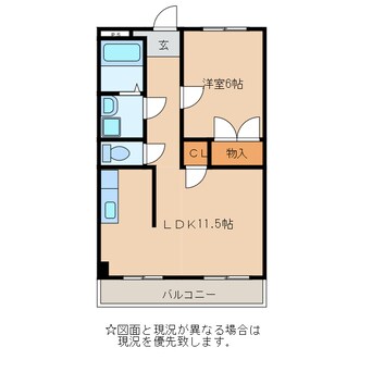 間取図 日豊本線/中津駅 徒歩13分 4階 築30年