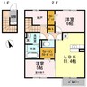 日豊本線/中津駅 徒歩34分 1-2階 築13年 2LDKの間取り