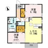 日豊本線/中津駅 徒歩34分 1階 築13年 2LDKの間取り