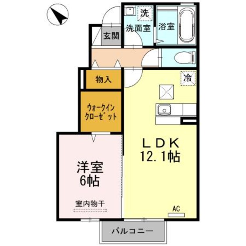 間取図 日豊本線/中津駅 徒歩33分 1階 築10年