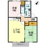 日豊本線/東中津駅 車移動 2階 築27年 2LDKの間取り