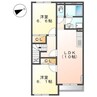 日豊本線/宇島駅 徒歩25分 2階 築17年 2LDKの間取り