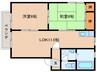 日豊本線/中津駅 車移動 2階 築30年 2LDKの間取り
