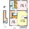 日豊本線/中津駅 徒歩40分 2階 築13年 2LDKの間取り