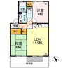 日豊本線/中津駅 車移動 1階 築25年 2LDKの間取り