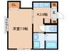 日豊本線/中津駅 徒歩20分 2階 築9年 1Kの間取り