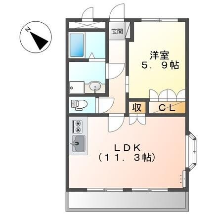 間取り図 日豊本線/豊前松江駅 徒歩10分 2階 築19年