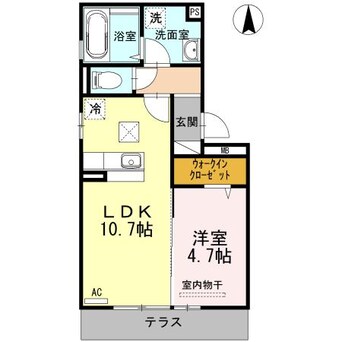 間取図 日豊本線/中津駅 徒歩46分 1階 築8年