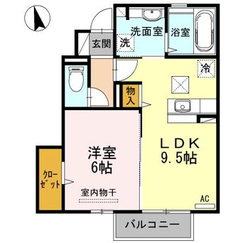 間取図 日豊本線/中津駅 徒歩34分 1階 築10年