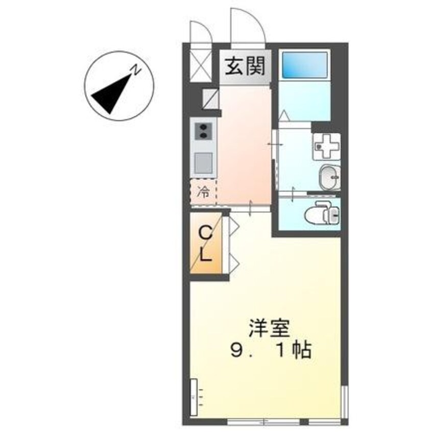 間取図 日豊本線/中津駅 徒歩21分 1階 築8年