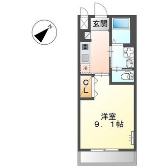 間取図 日豊本線/中津駅 徒歩21分 1階 築10年