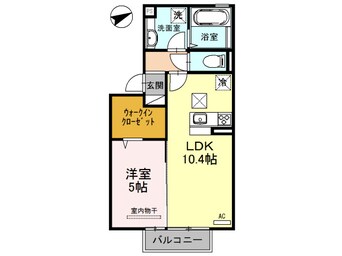 間取図 日豊本線/中津駅 徒歩35分 1階 築8年